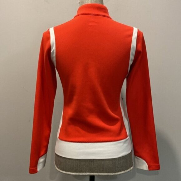 Nike Zip Jacket Red Brown White Small/Medium Fit Size L - Picture 9 of 15